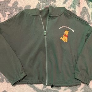 winnie the pooh cropped jacket